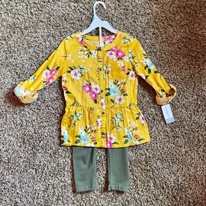 new carters girl set with ticket